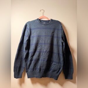 Chaps Men's Navy and Blue Crewneck Sweater